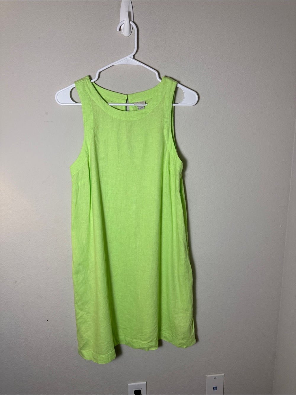 Sleeveless Lime Green Shift Dress A New Day Size small